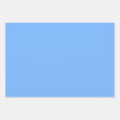 色無地のが白いエアロスカイブルー ラッピングペーパーシート (正面2)