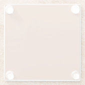 色無地のは無地の銅褐色 ガラスコースター (裏面)