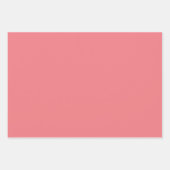 色無地の平色ダークコーラルピンク ラッピングペーパーシート (正面2)