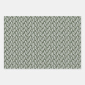 色無地の森コケ濃い緑 ラッピングペーパーシート (正面3)