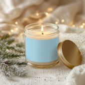 色無地の淡青 長方形シール