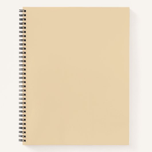色無地の素砂ベージュオランダ白 ノートブック (正面)