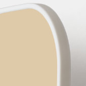 色無地の素砂ベージュオランダ白 ピックルボールラケット (左詳細)