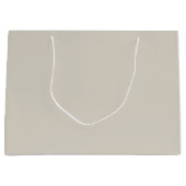 色無地の緑ベージュ ラージペーパーバッグ (正面)