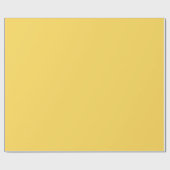 色無地の鈍い黄色 ラッピングペーパー (フラット)