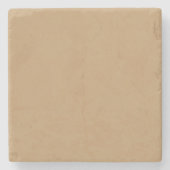 色無地の:ラクダ茶 ストーンコースター (正面)