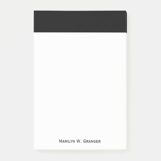 色無地の：黒 ポストイット (正面)