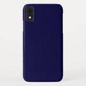 色無地の: Navy Blue Case-Mate iPhoneケース (裏面)
