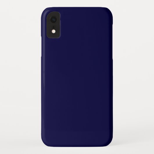 色無地の: Navy Blue Case-Mate iPhoneケース (裏面)