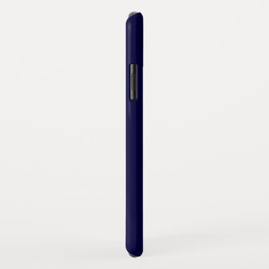 色無地の: Navy Blue Case-Mate iPhoneケース (裏面/右)