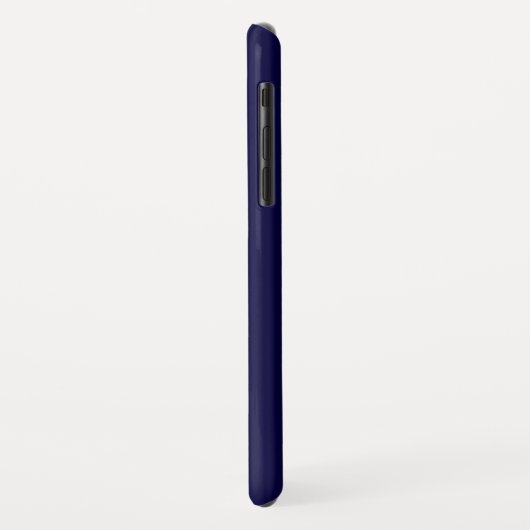 色無地の: Navy Blue Case-Mate iPhoneケース (裏面/左)
