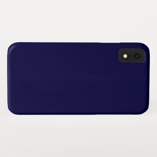 色無地の: Navy Blue Case-Mate iPhoneケース (裏面(横))