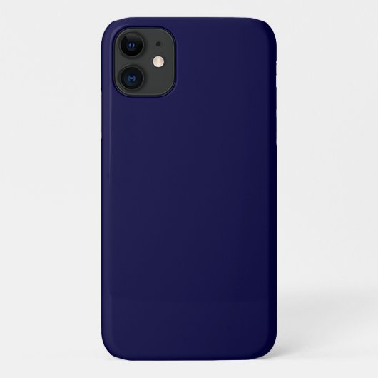 色無地の: Navy Blue Case-Mate iPhoneケース (裏面)