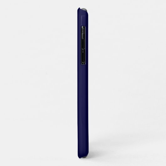 色無地の: Navy Blue Case-Mate iPhoneケース (裏面/左)