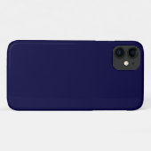 色無地の: Navy Blue Case-Mate iPhoneケース (裏面(横))