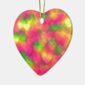 色熱狂する、ハート《写真》ぼけ味ハートオーナメント セラミックオーナメント (左)