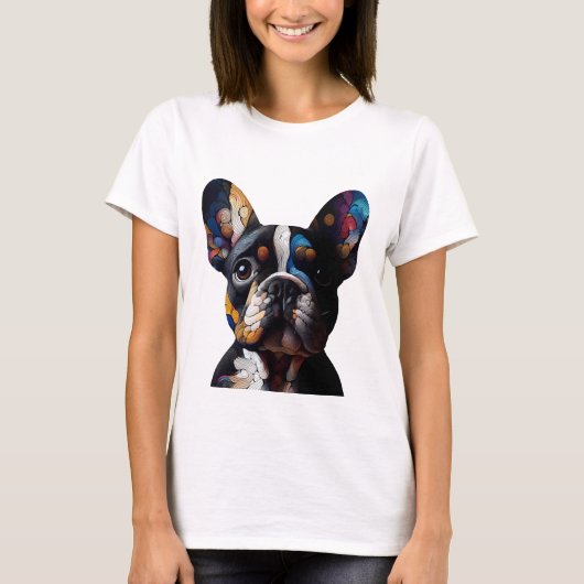 色理論フランス語 Tシャツ (正面)