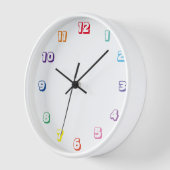 色番号 壁時計 (傾斜)