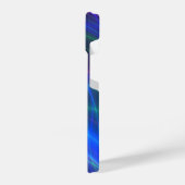 色白熱［赤熱］光を放つ数々の線モノグラム iPhoneケース (左側面)