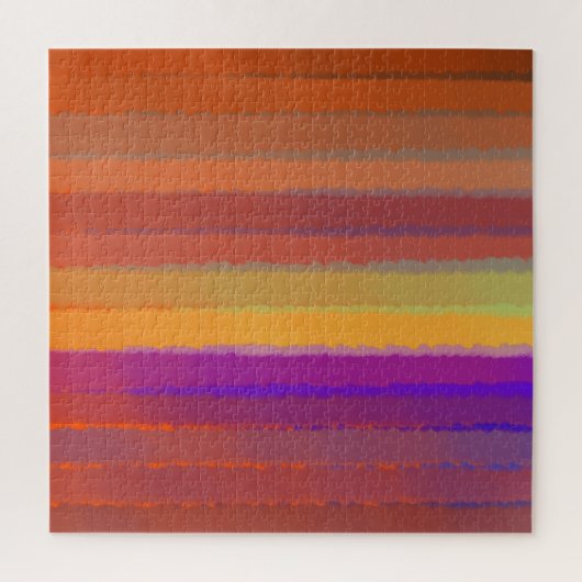 色白熱［赤熱］光を放つ芸術の日の出の塩ポップ・アートの辛い水色 ジグソーパズル (縦)