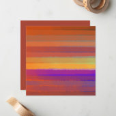 色白熱［赤熱］光を放つ芸術の日の出の塩ポップ・アートの辛い水色 ノートカード (正面/裏面インサイチュ)