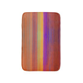 色白熱［赤熱］光を放つ芸術の日の出の塩ポップ・アートの辛い水色 バスマット (正面縦)