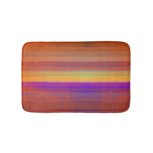 色白熱［赤熱］光を放つ芸術の日の出の塩ポップ・アートの辛い水色 バスマット (正面)