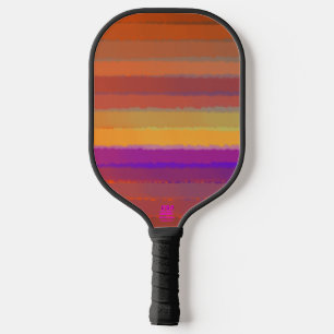 色白熱［赤熱］光を放つ芸術の日の出の塩ポップ・アートの辛い水色 ピックルボールラケット
