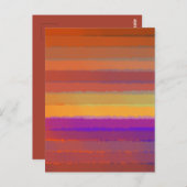 色白熱［赤熱］光を放つ芸術の日の出の塩ポップ・アートの辛い水色 ポストカード (正面/裏面)