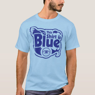 色盲のための青いワイシャツ Tシャツ