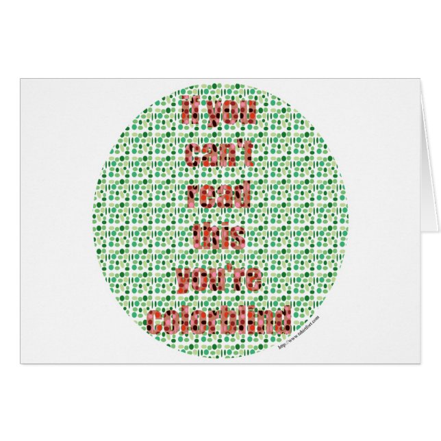 色盲のテスト (正面横)