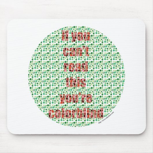 色盲のテスト マウスパッド (正面)