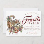 色盲の昇華 |ヴィンテージ赤の友情 招待状 (正面)