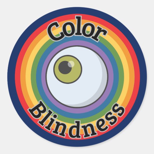 色盲シンボル ラウンドシール (正面)