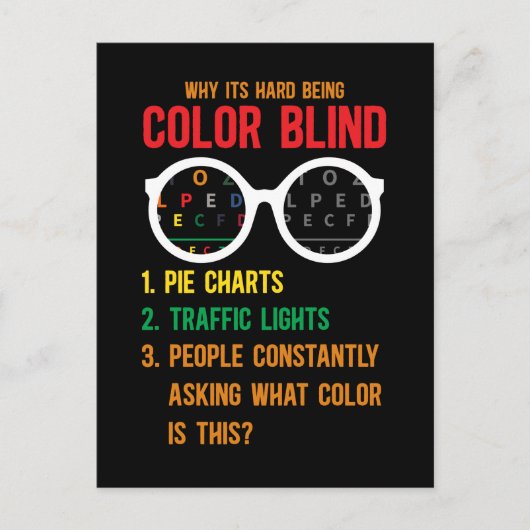 色盲検査眼鏡 ポストカード (正面)