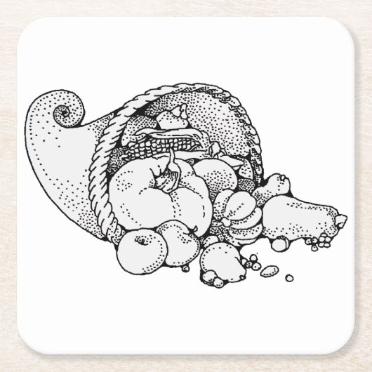 色盲 スクエアペーパーコースター (正面)