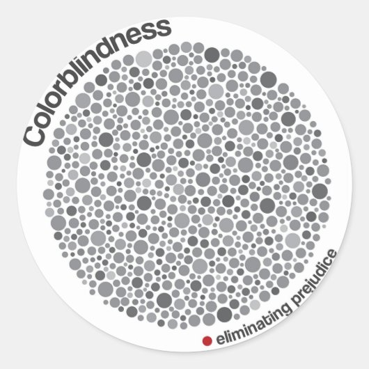 色盲 ラウンドシール (正面)