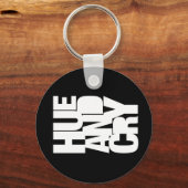 色相と悲鳴 – キーチェーン（黒） キーホルダー (正面)