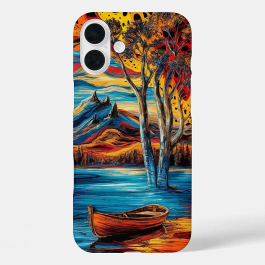 色相を持つ超現実的な鮮やか景観 Case-Mate iPhoneケース (裏面)