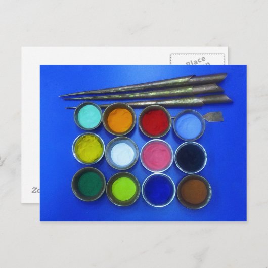 色砂を用いて仏曼荼羅の葉書を作る ポストカード (正面/裏面)