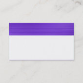 色粗かったヘッダー-ブラシをかけられたバイオレット 名刺 (裏面)