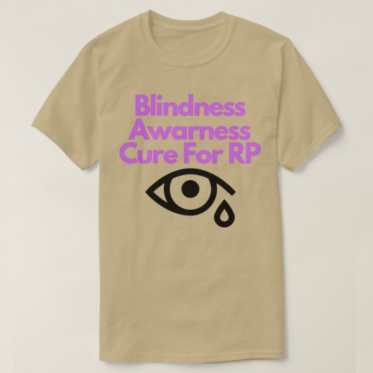 色素性網膜炎 Tシャツ (デザイン正面)