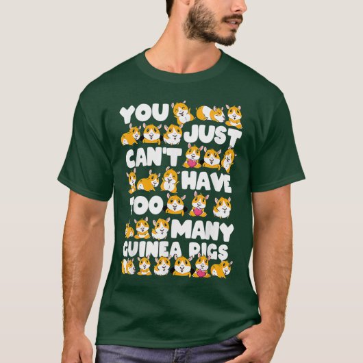 色素晴らし付きギニア豚のギフトハムスター Tシャツ (正面)