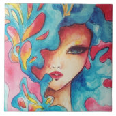 色素晴らし付きグラフィティ数々のタイルデザイン タイル (正面)