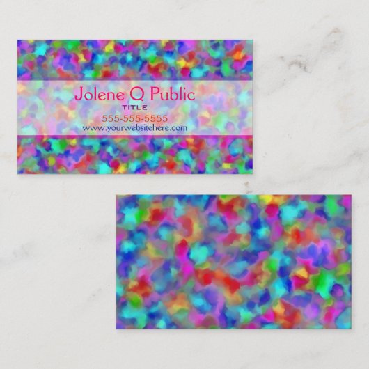 色素色素 名刺 (正面/裏面)