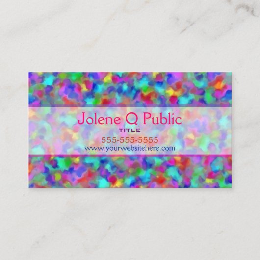 色素色素 名刺 (正面)