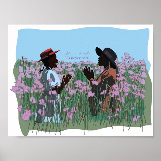 色紫の映画アート遊姉妹あなたと私 ポスター (正面)