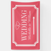 色結婚の方向記号バカスタムナー 横断幕 (縦)