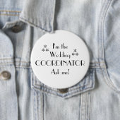 色結婚式の調整者をカスタマイズ 缶バッジ (インサイチュ)