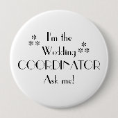 色結婚式の調整者をカスタマイズ 缶バッジ (正面)